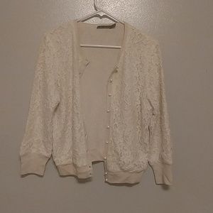 The Limited Lace/Beaded Cardigan
